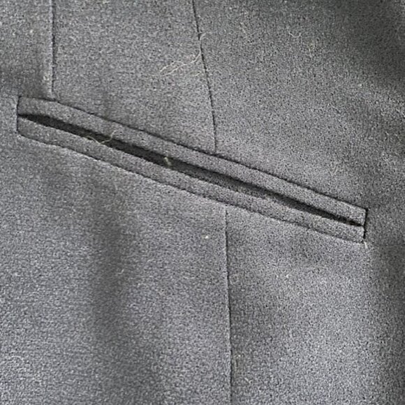 VINTAGE Christian Dior Navy Blue Gold Button Wool Blazer Jacket Sz XL 18 - Picture 11 of 13